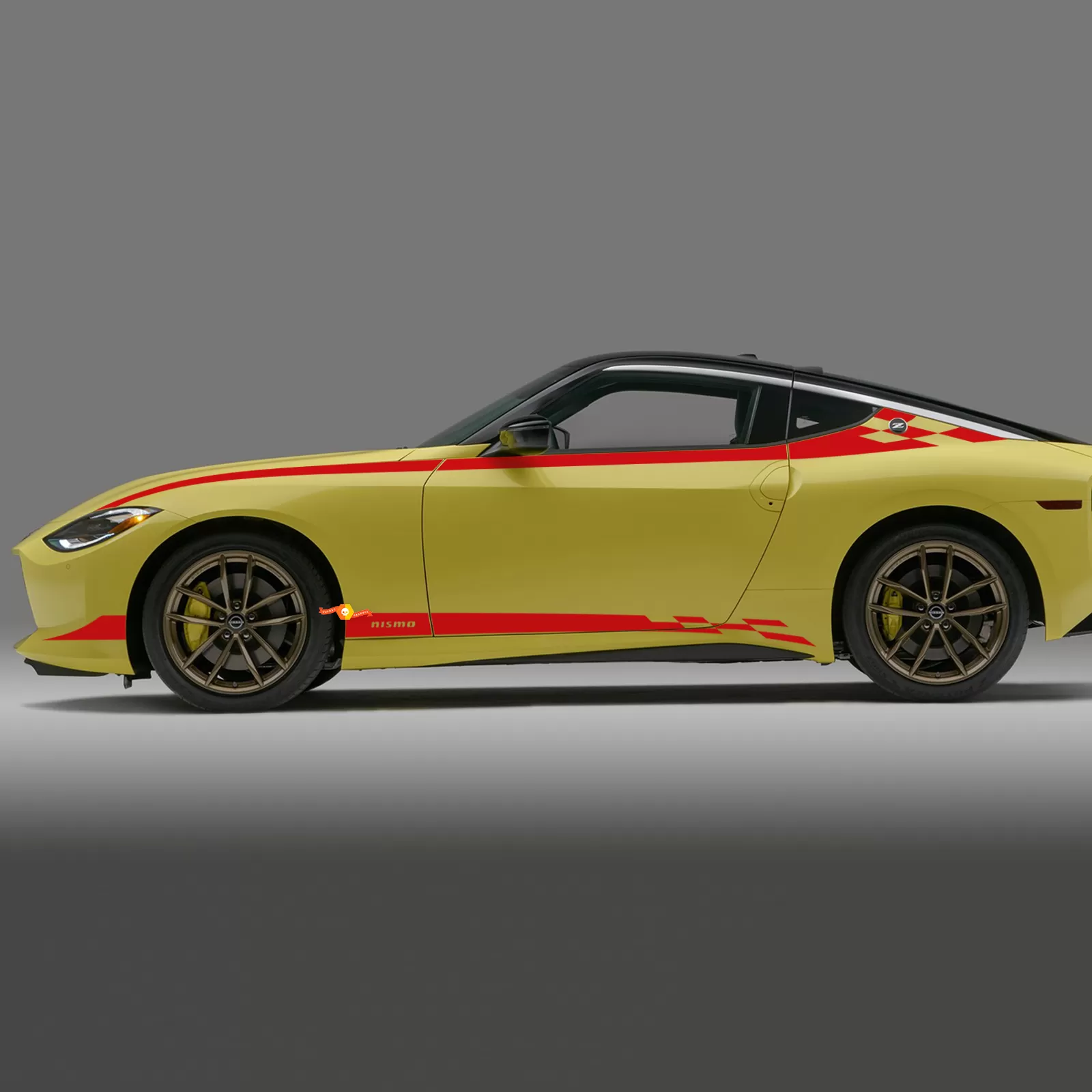 Nismo Side Checkered Stripe Decal Kit for Nissan Z GT4
