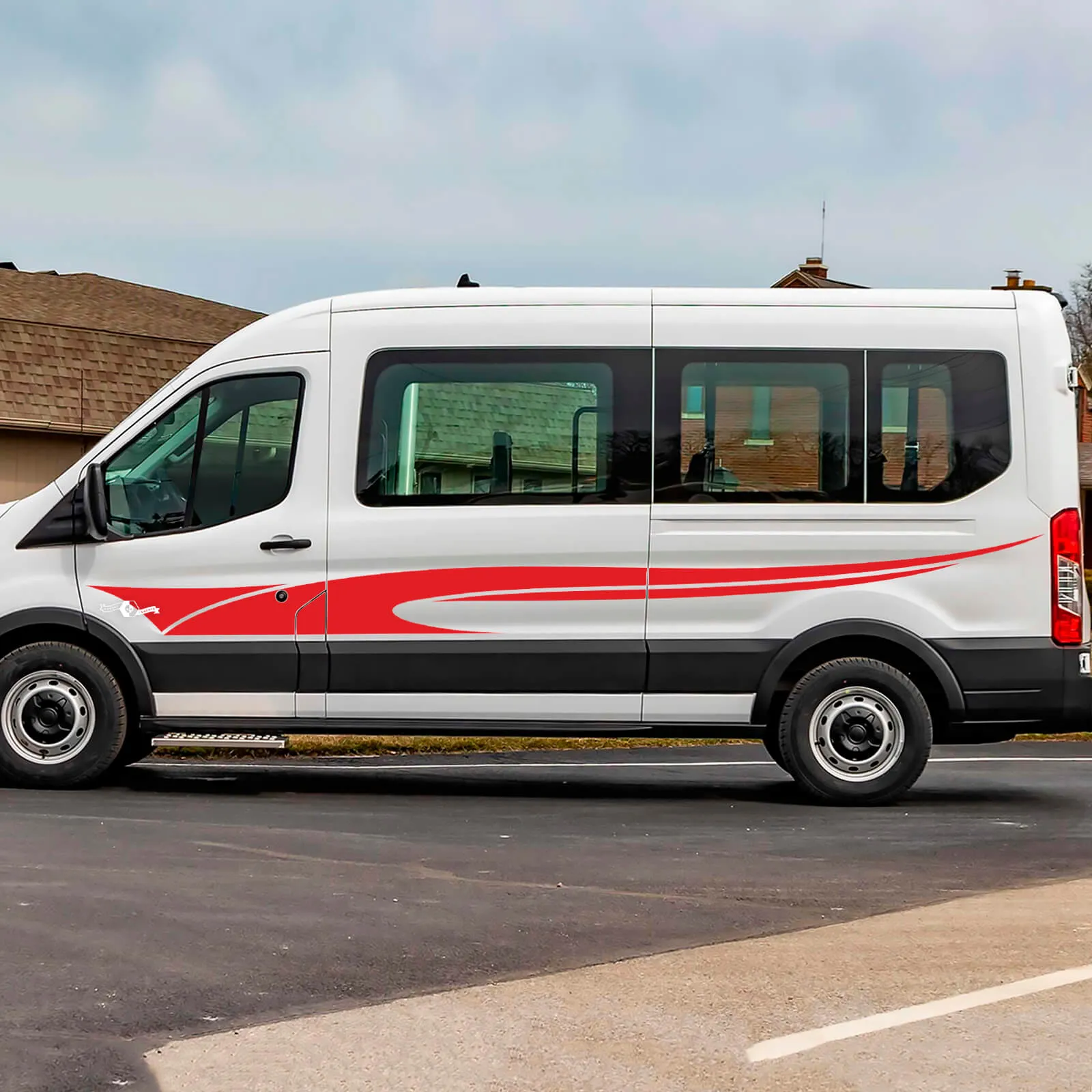 Tribal Side Door Stripes Vinyl Decal for Musclecar Transit