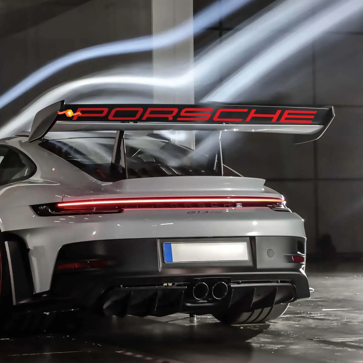 Weissach Rear Wing GT3 RS Spoiler Decal for Porsche GT3