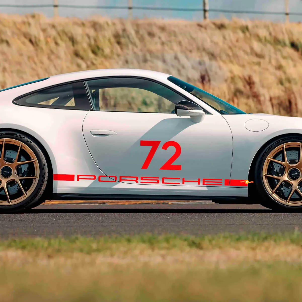72 Racing Side Decal for Porsche 911 GT3 id=19335
