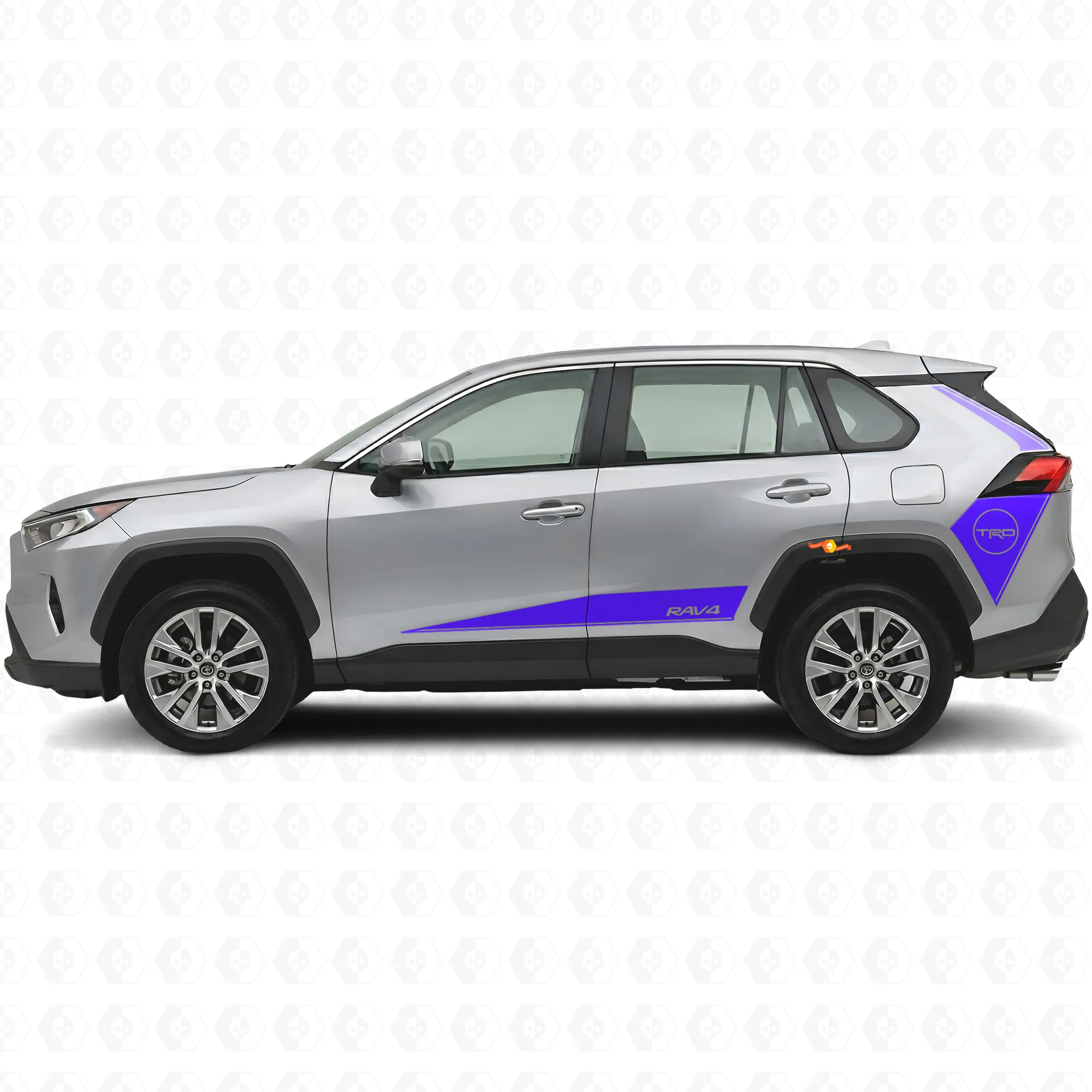 K*z様 RAV4　TRD右側面 TRD Hockey Style Side Stripes Vinyl Decal For Toyota RAV4 2019