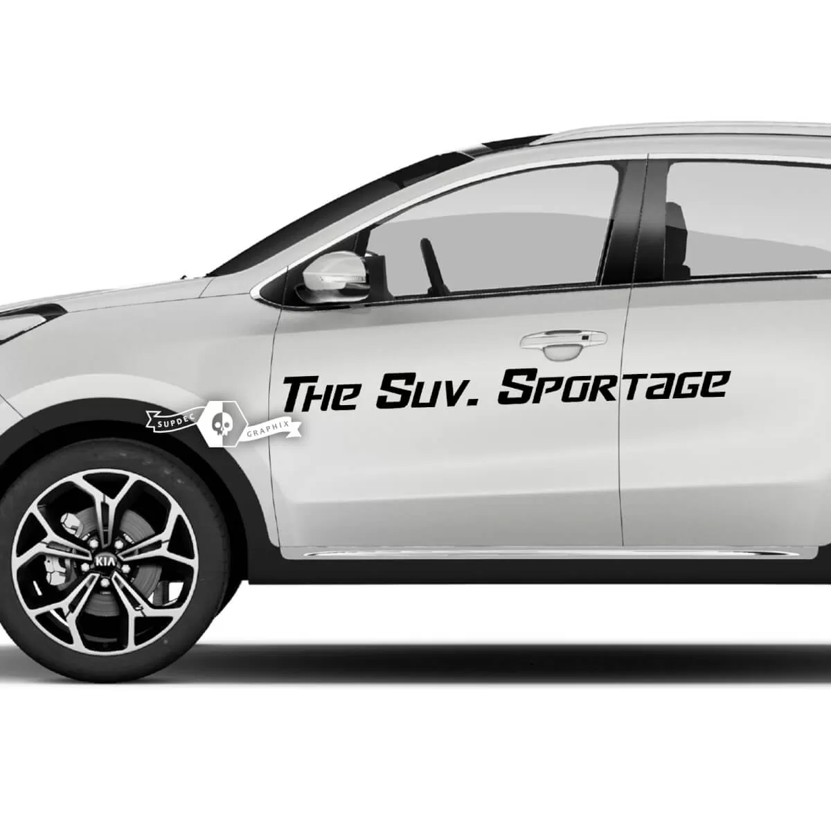 2PCS Car Door Side Stickers For Kia Sportage 3 4 QL LX S EX