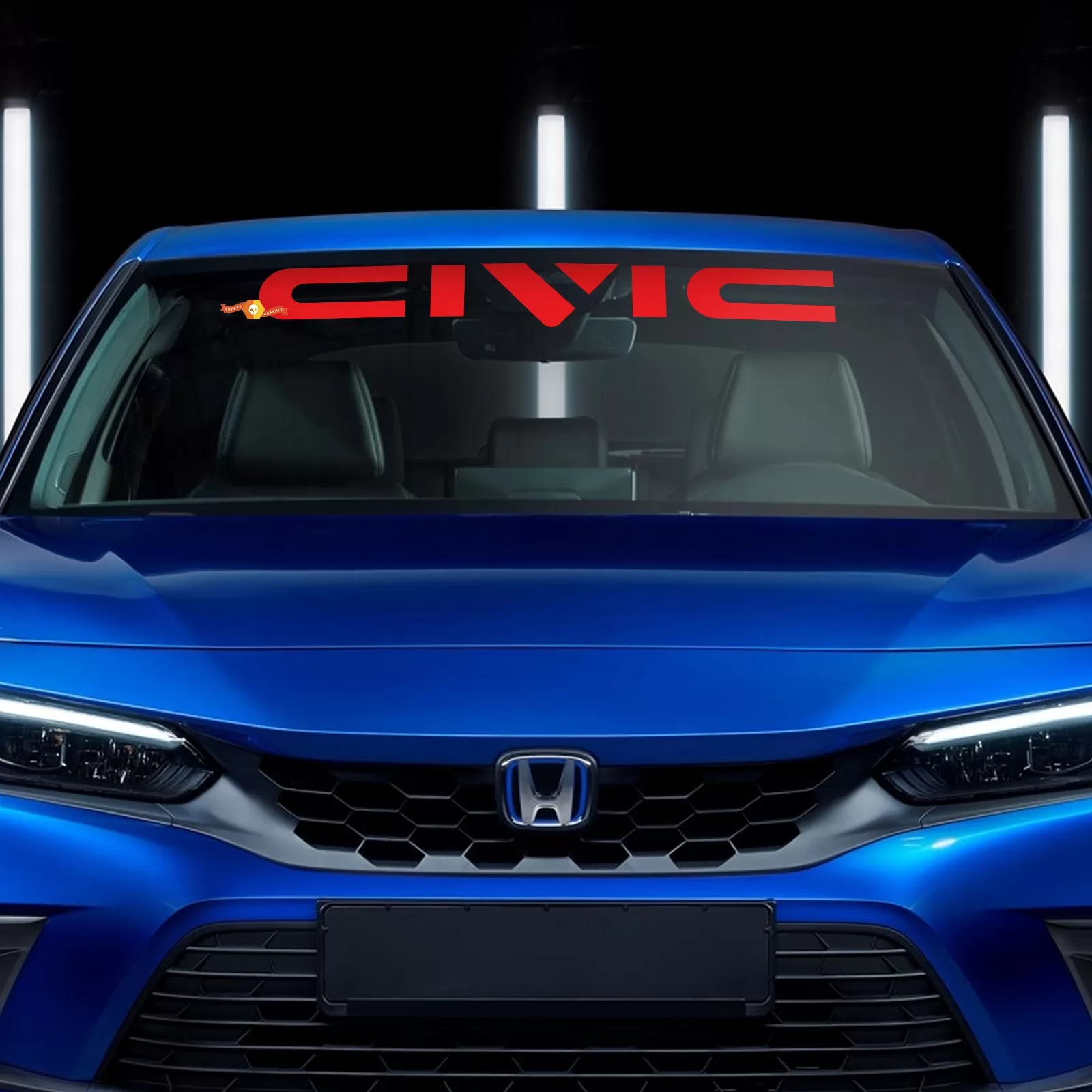 Civic honda windshield vinyl decal banner