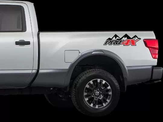 Nissan PRO 4X Mountains 4x4 off road Decals Stickers Nissan Titan 2016 ...